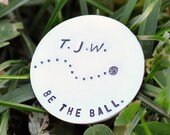 sterling silver golf marker - initials