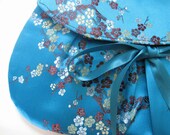 Cherry blossom clutch with ribbon ties
