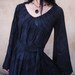Heart Like Mine - iheartfink Handmade Hand Printed Dramatic Black on Black Womens  Artistic Kimono Dress