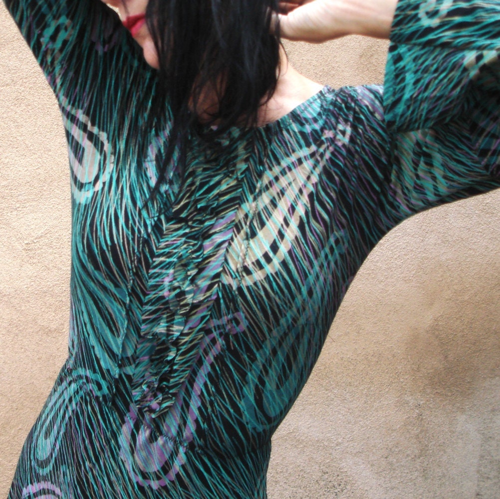 iheartfink SALE - Bohemian Like You - iheartfink Handmade Paisley Ruffle Dress