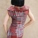 Auburn and Ivory - iheartfink Handmade Hand Printed Womens Plaid Cowl Neck Tunic Top