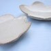 2 sushi plates cloud spoon rests nesting stacking ceramic pottery clay