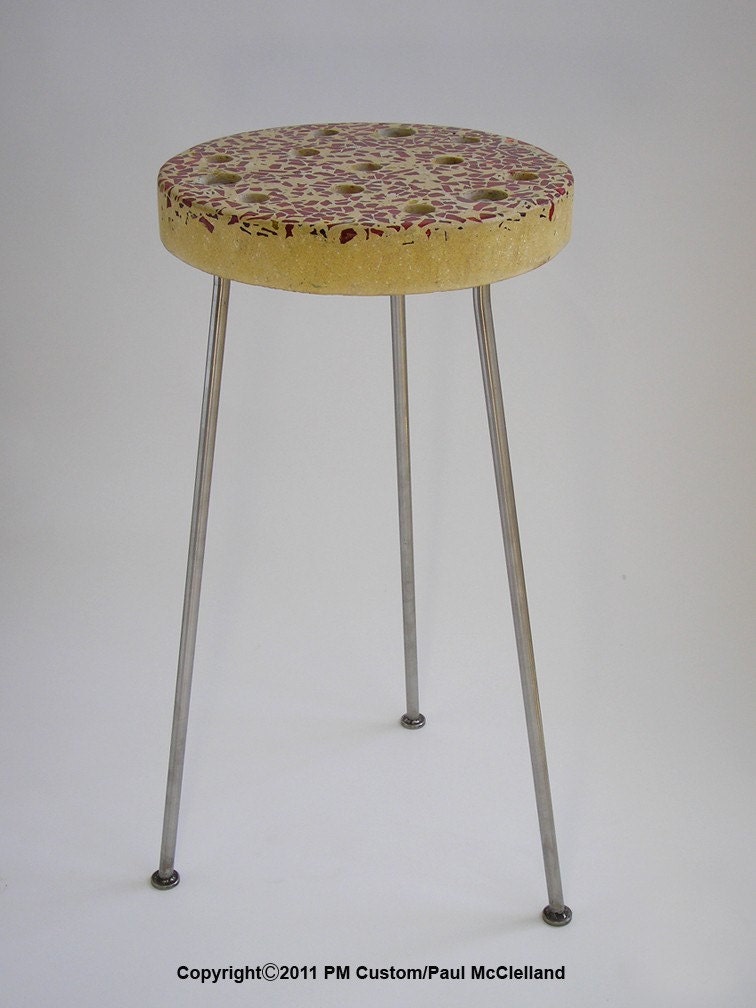 Side Table Yellow Pedz