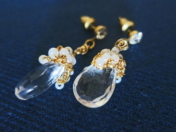 Crystal Drop Earrings, Bridal Crystal Earrings, Wedding Dangle Earrings, Bridal Jewellery, Wedding Earrings Brides Bridesmaids