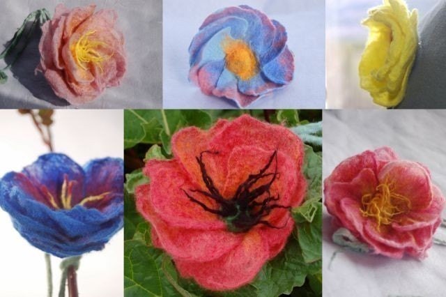 pdf felted flower tutorial