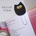 Fabric Owl Paperclip, Owl Clip, Owl Bookmark, Clip, Owl Paperclips, Paperclips, Bookmark