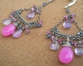 VIOLET MOON Sterling Swing Earrings