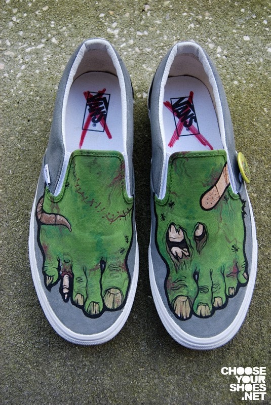 Zombie Shoes (hand-painted)