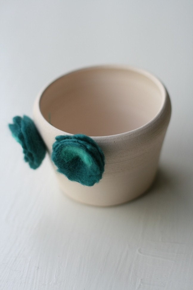 Blue Blooming Vase