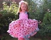 3Pc fall Flowers set Pageant custom boutique sz 2 3 4 5 6 7 etsykids