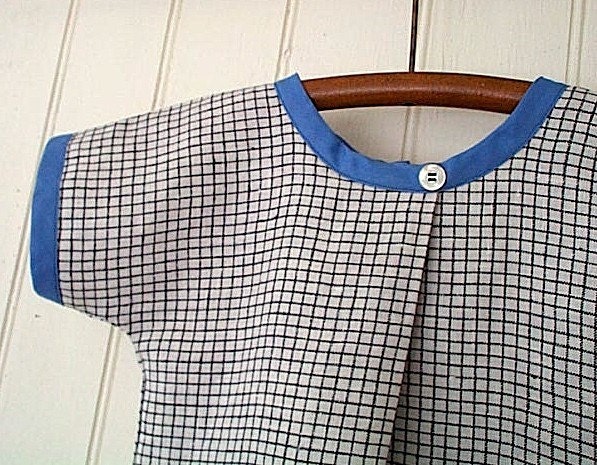 Pure and simple tunic dress - eco vintage pure linen - made to order