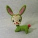 Green Retro Bunny  made to order