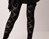 Black Lace legging size Small- Medium