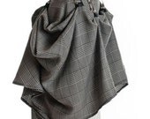 Sample Sale Size Small SteamPunk Gray Black Victorian  Rockability Skirt