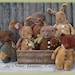 Primitive mailed PATTERN Bitty Critters Little Grungy Bunny Rabbit and Bear Dolls
