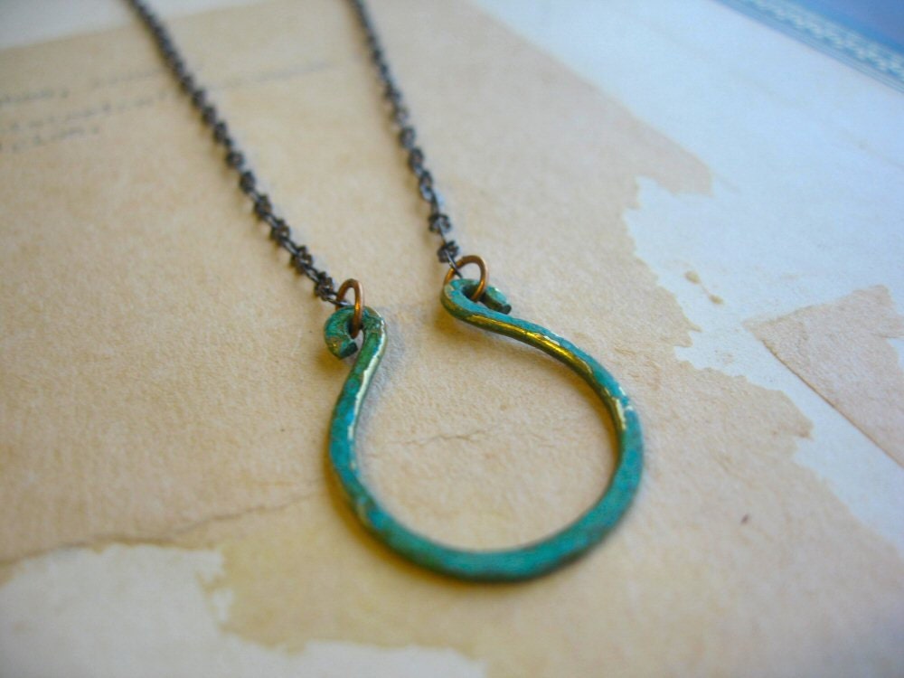 Patina Horseshoe Necklace