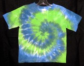Blue Green with Envy Tye Dye  Toddler Tshirt 2T, 3T, 4T