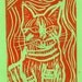 King Cat Orange - Original Print