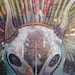 Self-Portrait as Deer Goddess with Feather Headdress: Original Acrylic Painting
