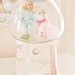 Vintage Bunny Spring Shabby Pink Gumball Machine Kitsch Decoration Mixed Media Assemblage - Garden Bunny Springtime Stroll