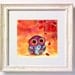 Owls First Fall Leaf - Colorful Whimsical Bird Wall Art - Watercolor Painting by Annya Kai