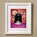 Joy of Coffee - Modern Retro Giclee Painting Print