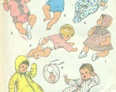 Simplicity 8761 Baby Layette with Transfer for Applique circa 1977
