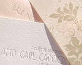 Letterpress Wedding Invitations - LETTERPRESS - Art and Love - Set of 100 by Invited Ink