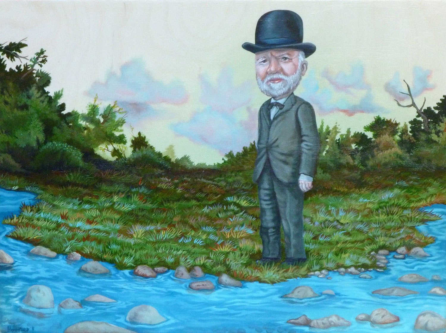 Andrew Carnegie Painting - Original Art by Mr. Hooper