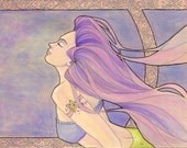Tattooed Mermaid 4 Original Painting