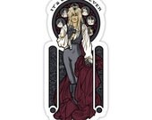 individual die cut Jareth Nouveau sticker