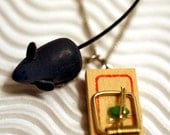Mousetrap Necklace -- sale