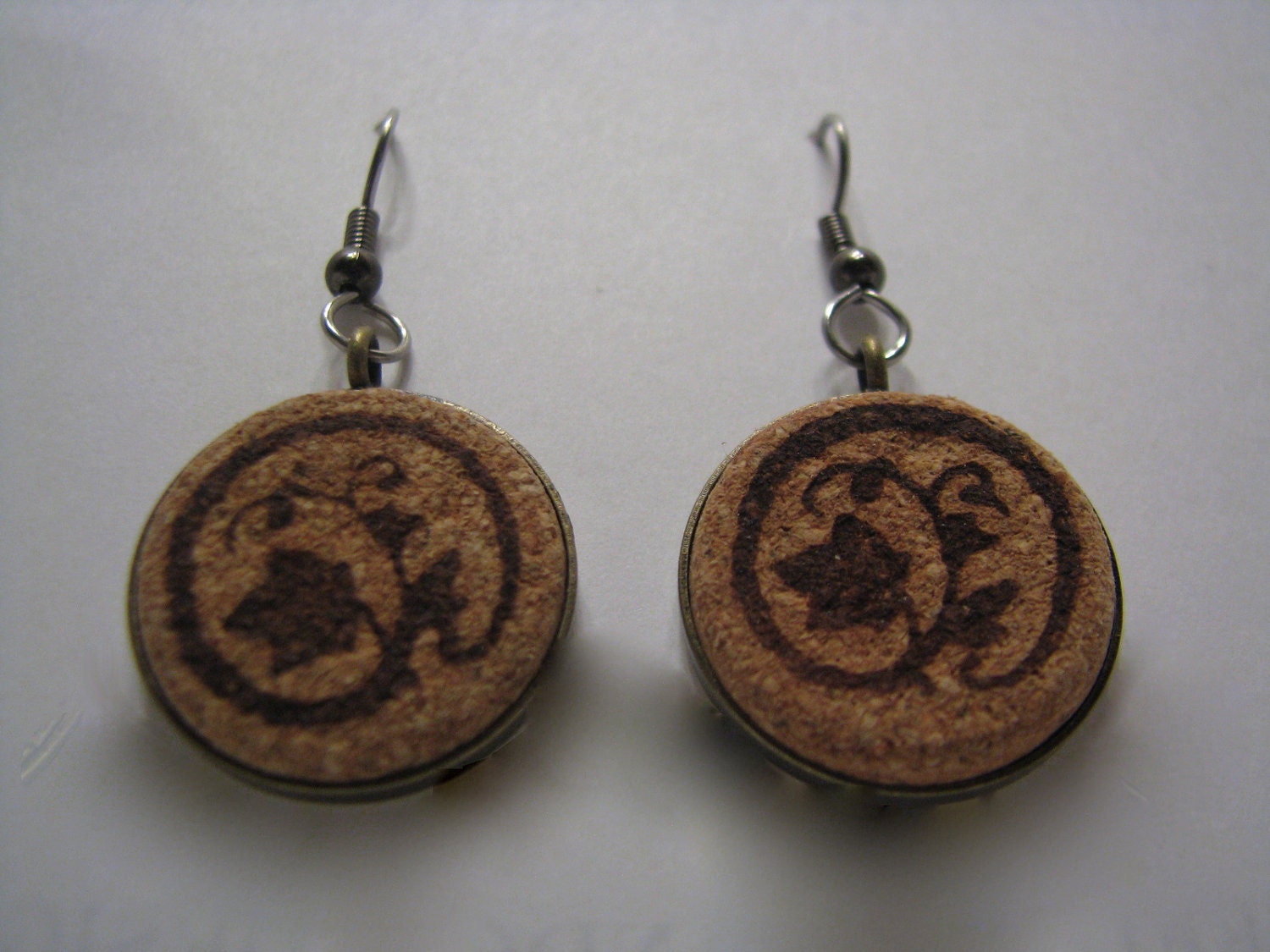 Wine Cork Earrings