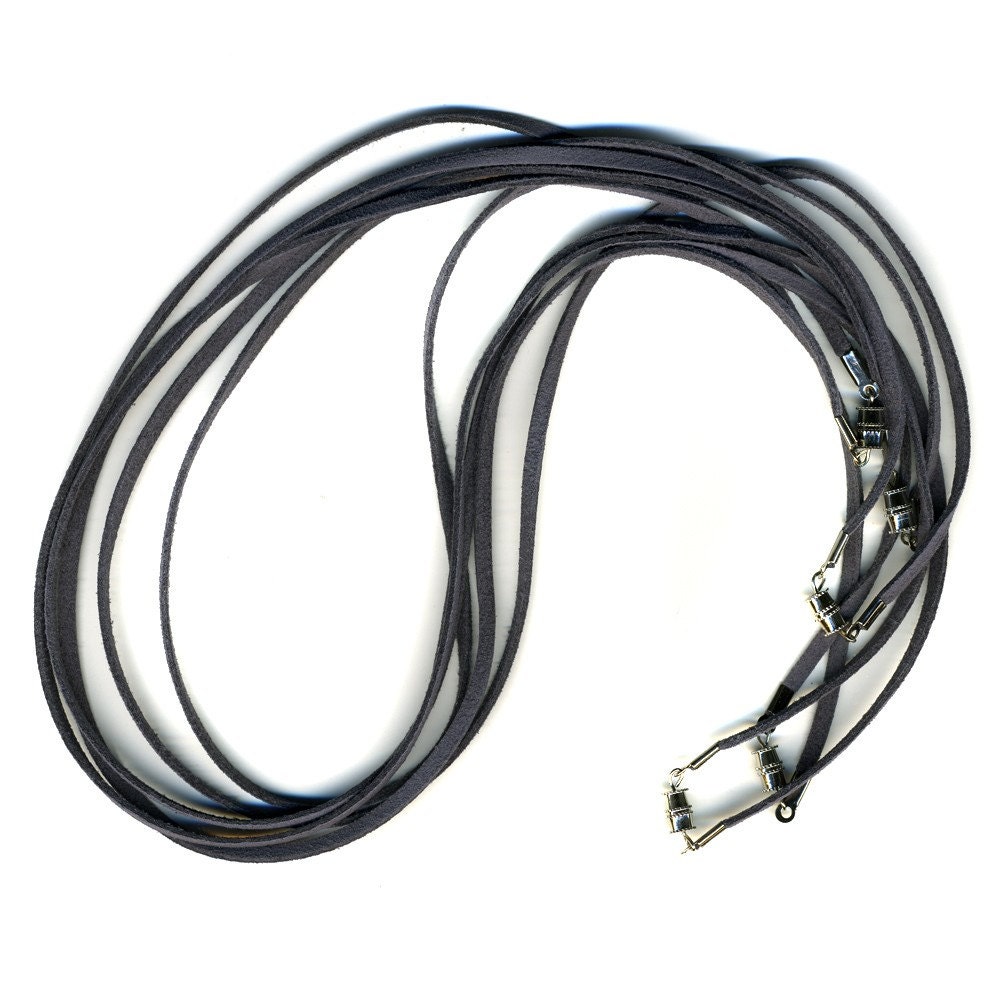Gray Cords with Clasp 5 Pack