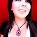 Trilobite Ceramic Necklace in Purple