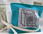 Natural Sachets for Dryer Clothes Drawers Closets Camping Pillow Sheets Upcycled from tShirt Material SET of THREE
