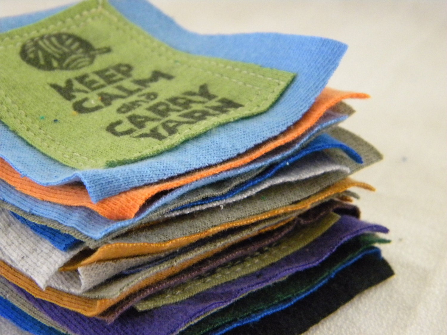 Keep Calm and Carry Yarn PATCHes FIVE Pieces and Parts PATCH