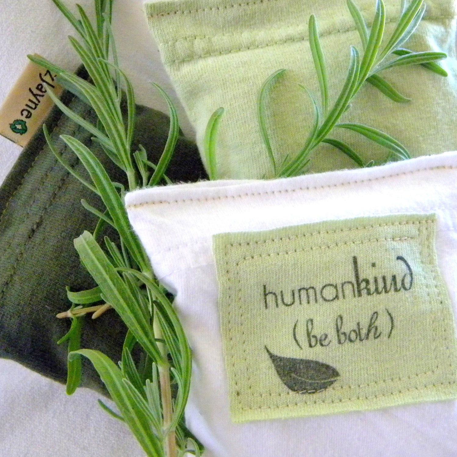 Natural Sachets for Dryer Clothes Drawers Closets Camping Pillow Sheets Upcycled from tShirt Material SET of THREE