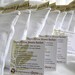 Natural green Dryer Sachet Sheet Alternative pillows SET of THREE 100% upcycled from tShirt materials