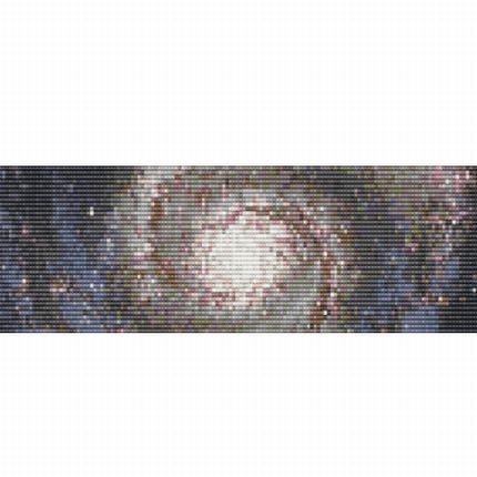 Hubble Galaxy Cuff, pattern for loom or peyote