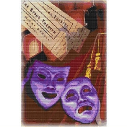 Stars Theater, pattern for loom or peyote