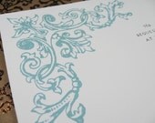 Ornate Vintage Wedding Invitations - Art Nouveau, Victorian Wedding Invitation