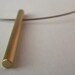 Brushed Brass Bar Necklace