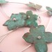 Hydrangea Necklace - Verdigris Patina