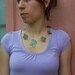 Hydrangea Necklace - Verdigris Patina