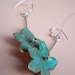 Verdigris Hydrangea Dangle Earrings
