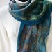 Fall Fashion Collection for Women,Nuno Felted Silk Wool and Bamboo Scarf for Women-Spring Meadow
