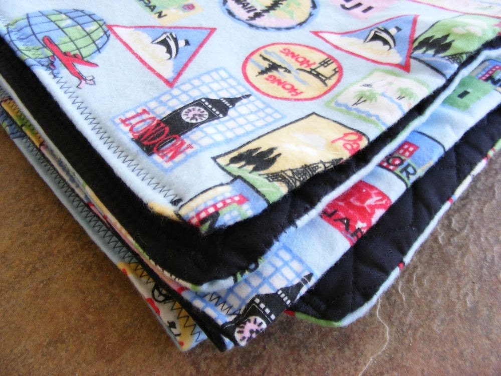 Blue Destination Travel Nap Mat Blanket