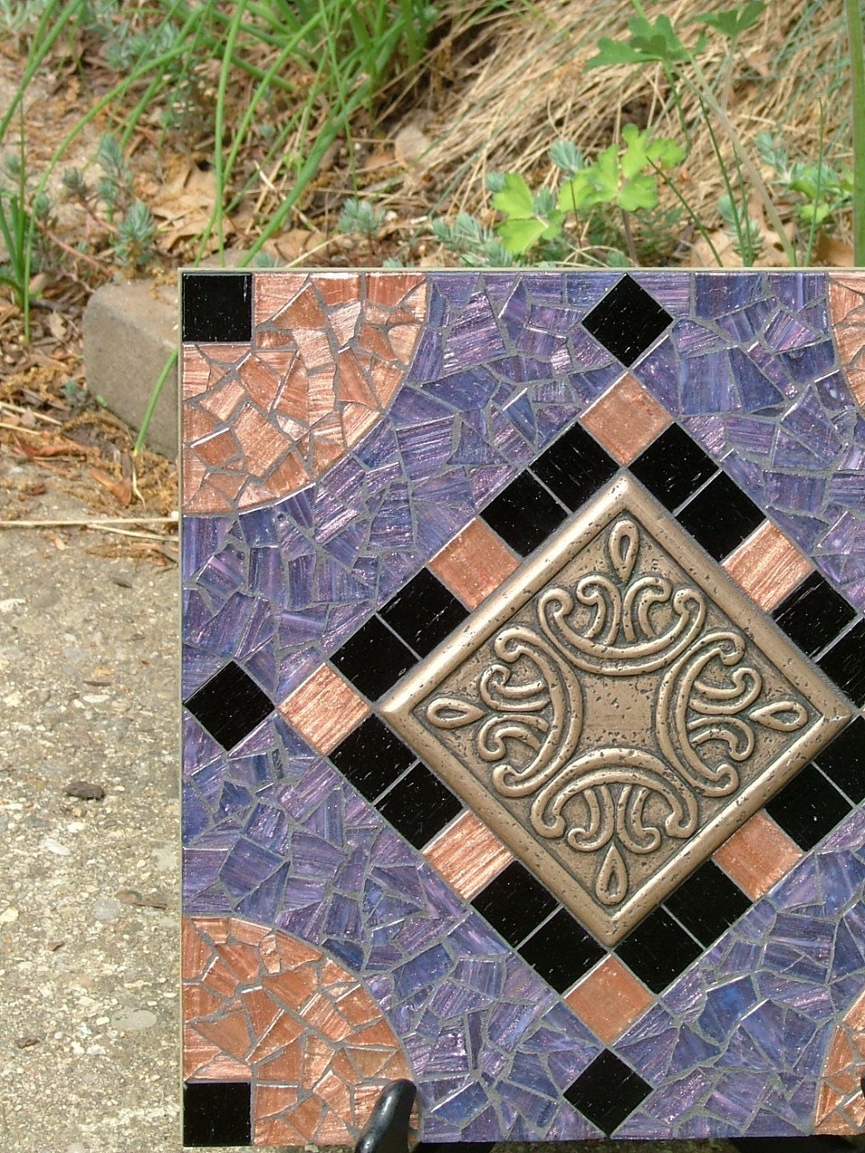 Amethyst Accent- Mosaic Wall Hanging