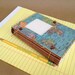 Compact Expandable Travel Journal with Custom Map - Pockets and Envelopes - MADE TO ORDER